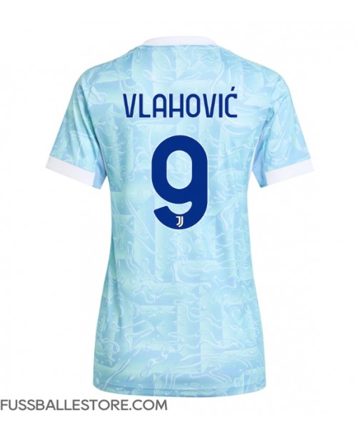 Günstige Juventus Dusan Vlahovic #9 Auswärtstrikot Damen 2025-26 Kurzarm Günstige Juventus Dusan Vlahovic #9 Auswärtstrikot Damen 2025-26 Kurzarm